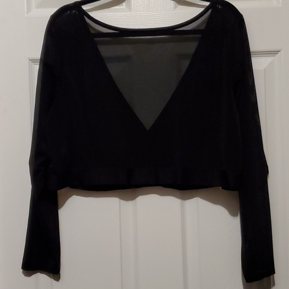 NWOT Addition Elle Short Mesh Bolero Size 4X - Picture 5 of 7